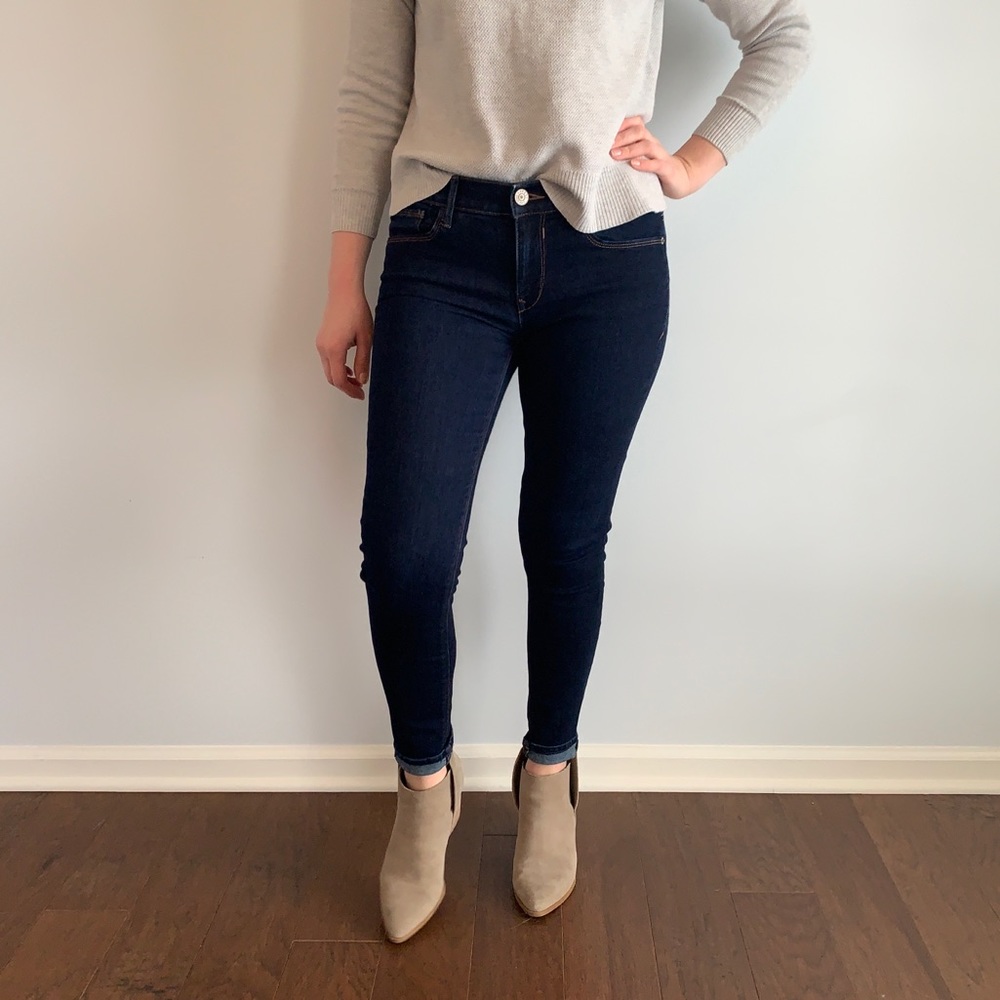 Express Mid-Rise Dark Legging Jeans